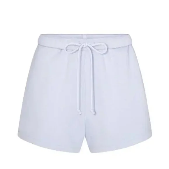 NEW SKIMS Cotton Fleece classic short - periwinkle, Style BO-SHO-4498 Size XL - Picture 8 of 10